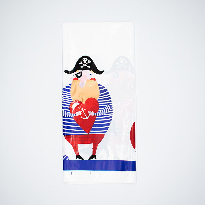 Pirate Party Disposable Tableware & Decoration Set — 97 Pieces for 16 Guests