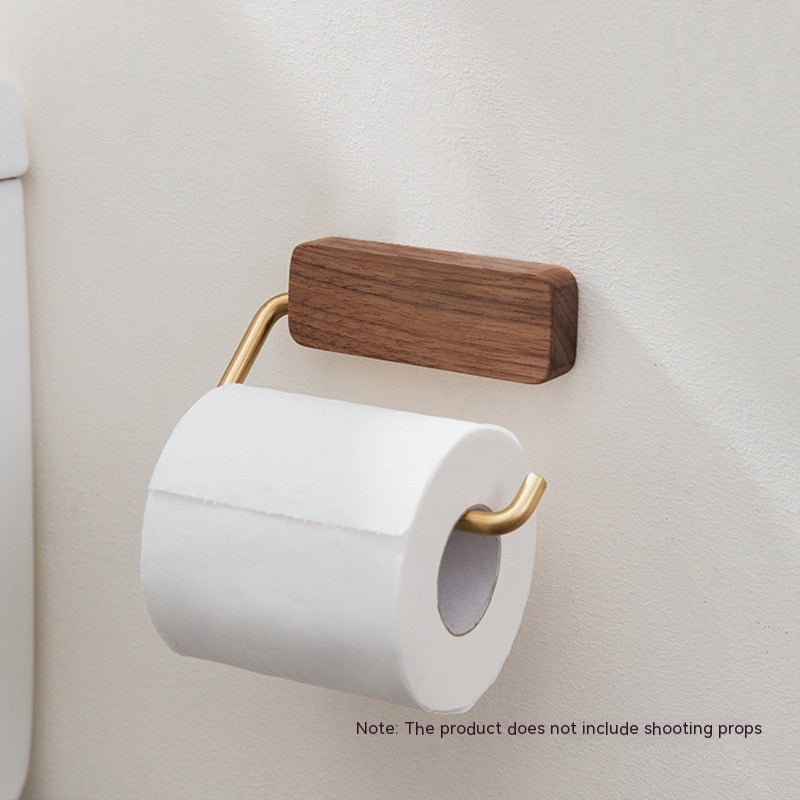 Sufeng Black Walnut & Acrylic Toilet Paper Holder — New Chinese Style