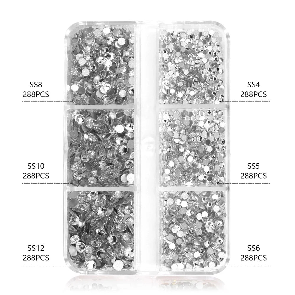 Mixed Shape Nail Art Rhinestones Set