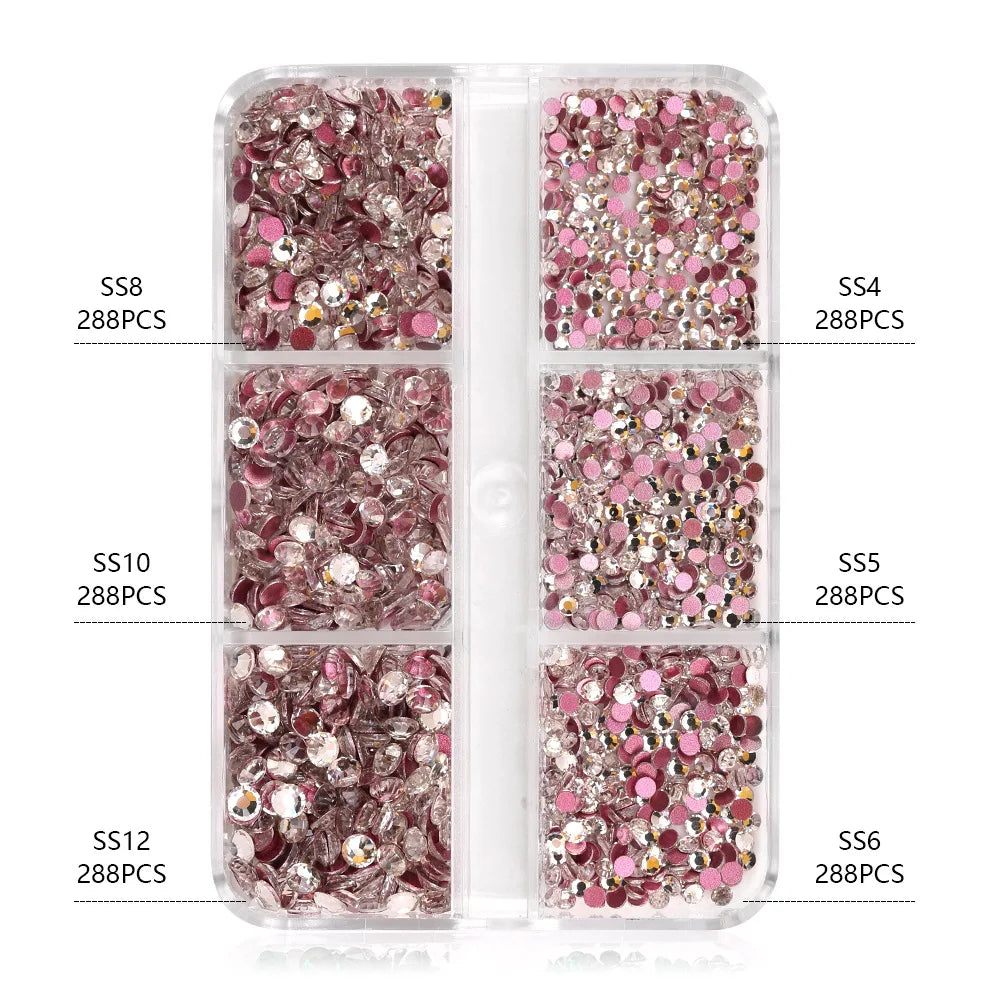 Mixed Shape Nail Art Rhinestones Set