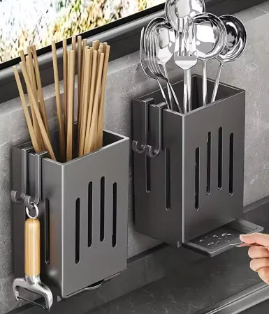 Wall Mounted Kitchen Utensil Caddy