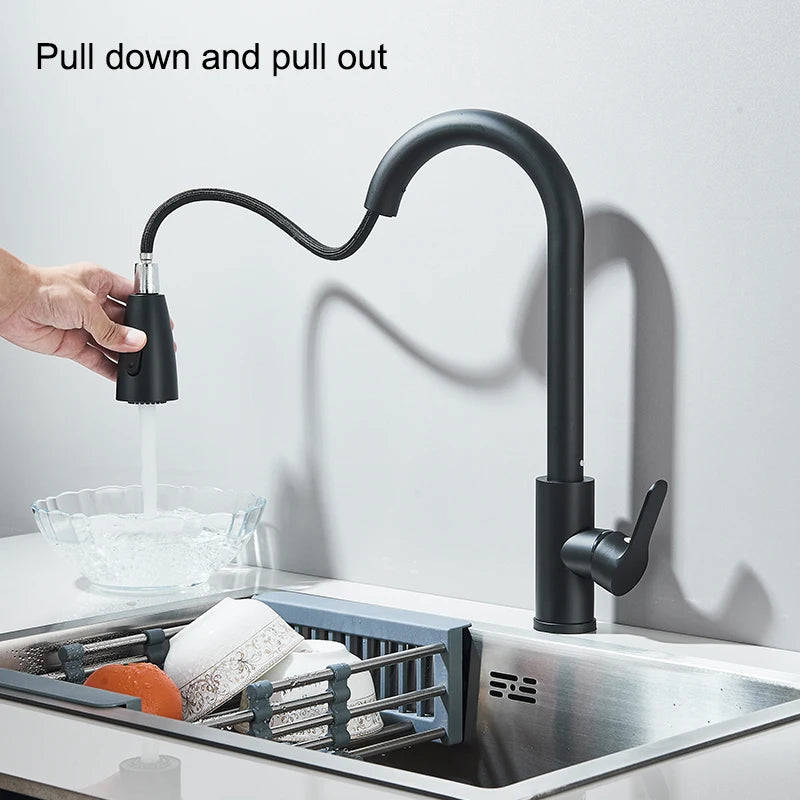 Pull-Out Kitchen Mixer Tap