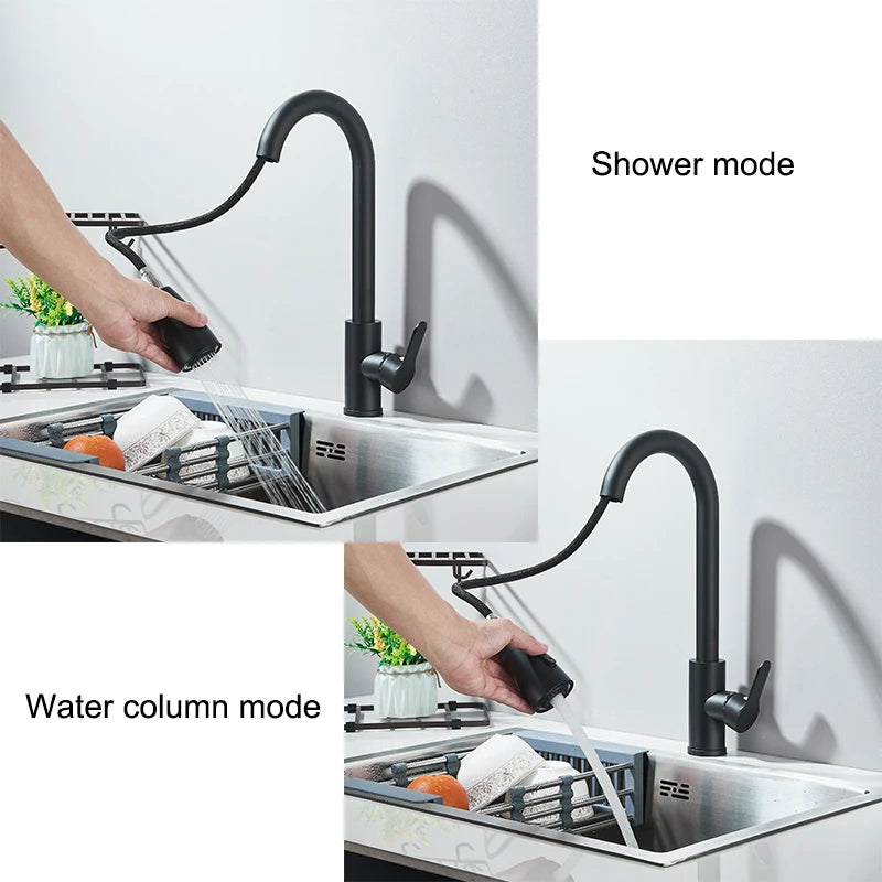 Pull-Out Kitchen Mixer Tap