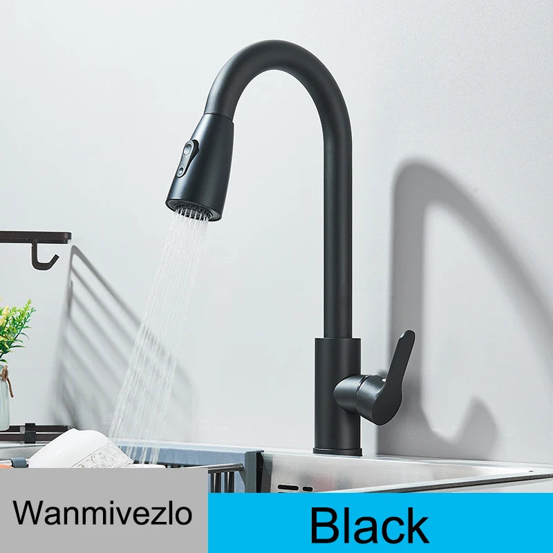 Pull-Out Kitchen Mixer Tap