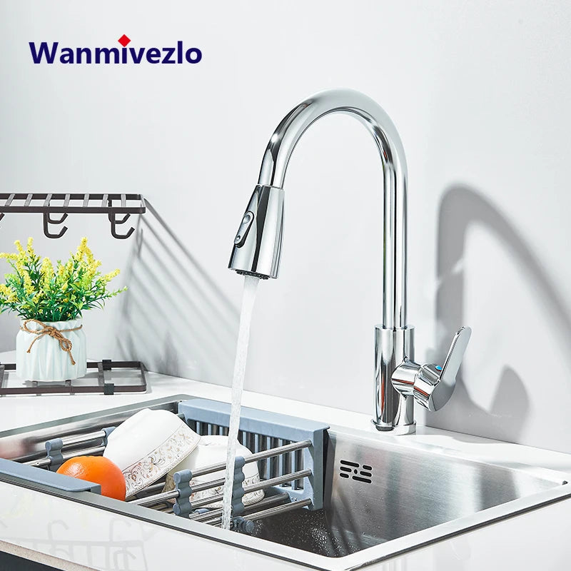 Pull-Out Kitchen Mixer Tap
