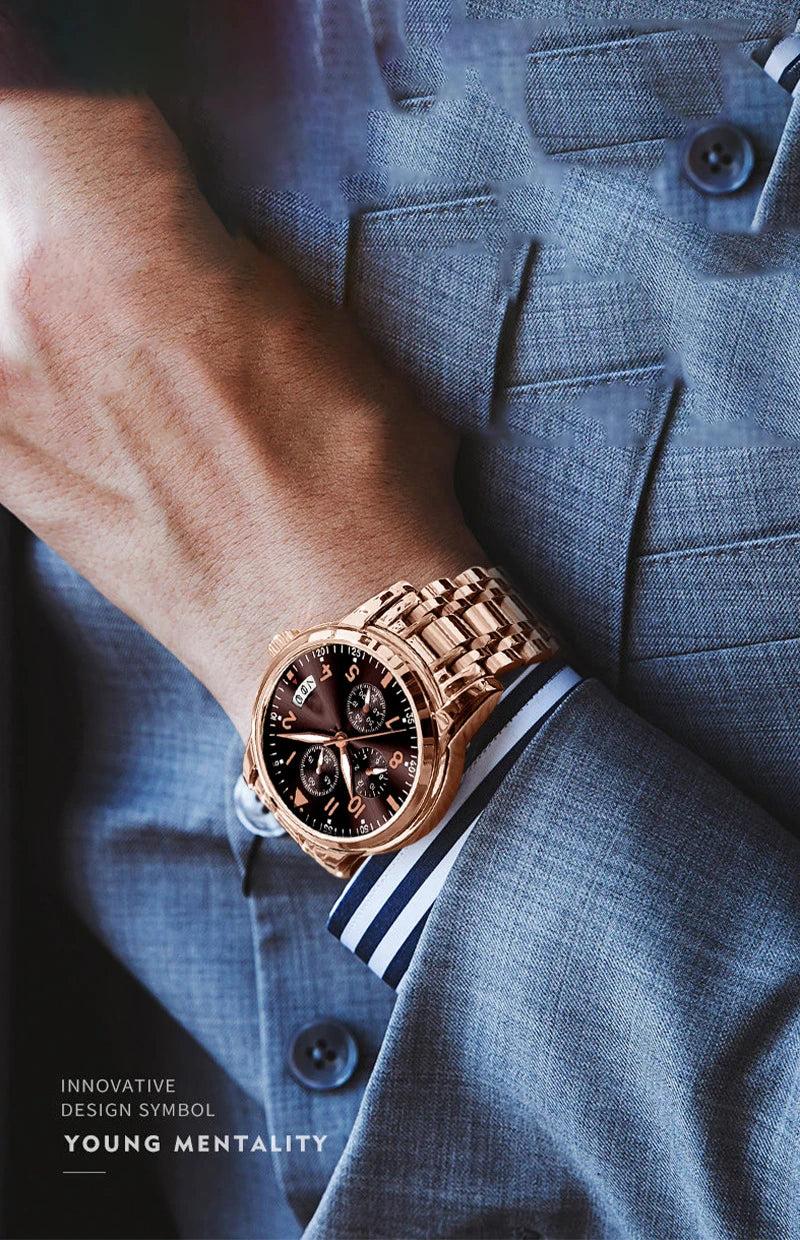 Men’s Alloy Strap Quartz Watch