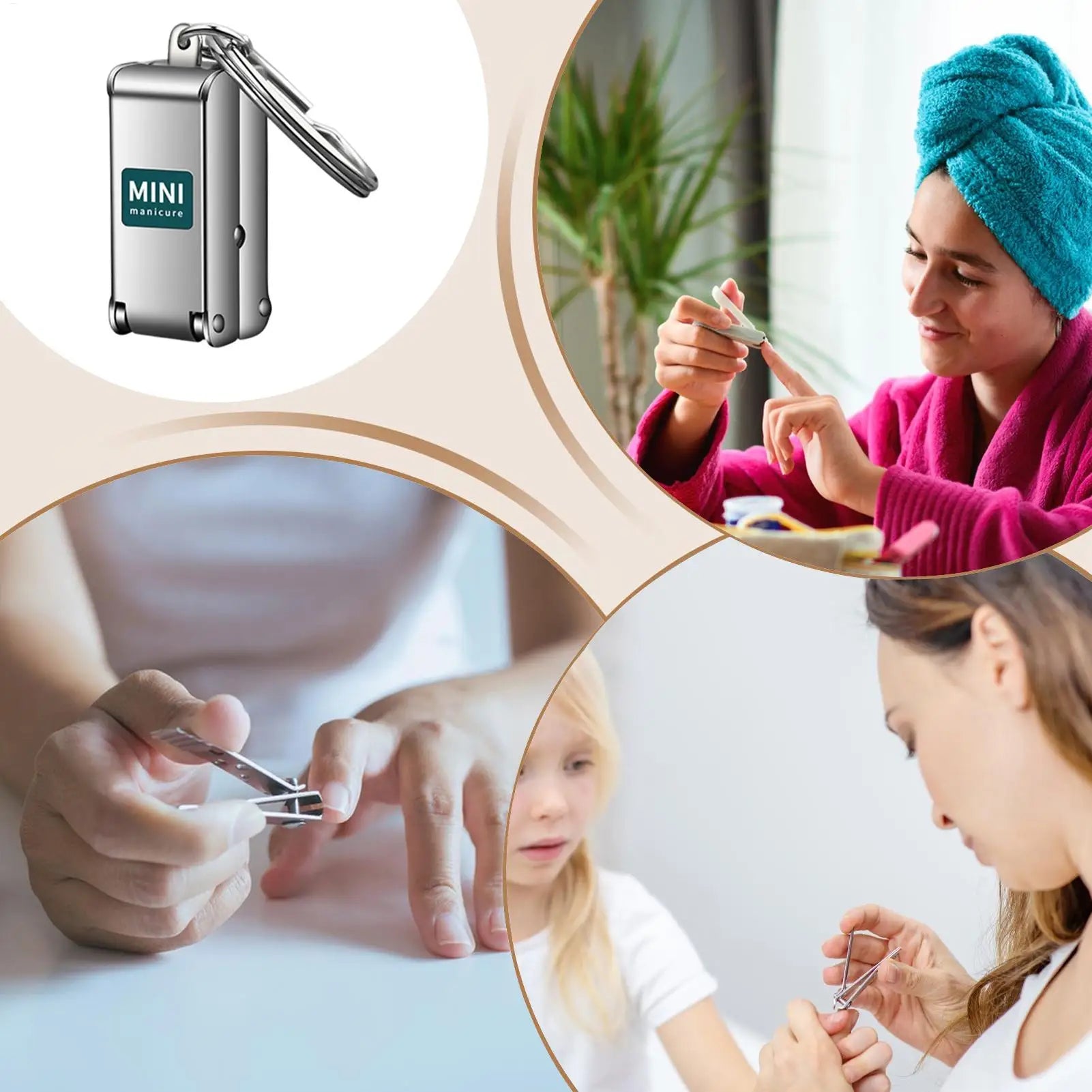 Mini Stainless Steel Nail Clippers