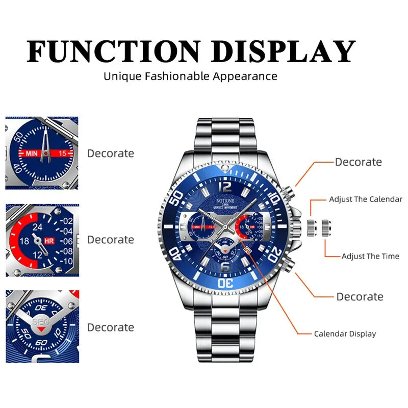 ⌚ Luxury Men's Sports Quartz Watch