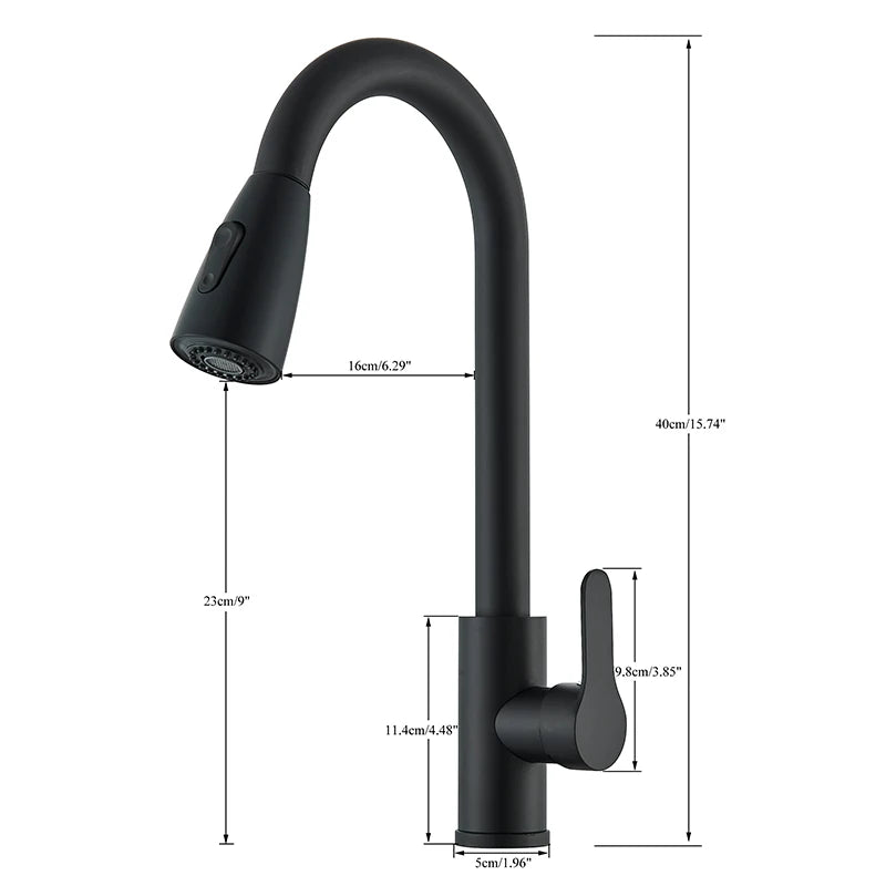 Pull-Out Kitchen Mixer Tap