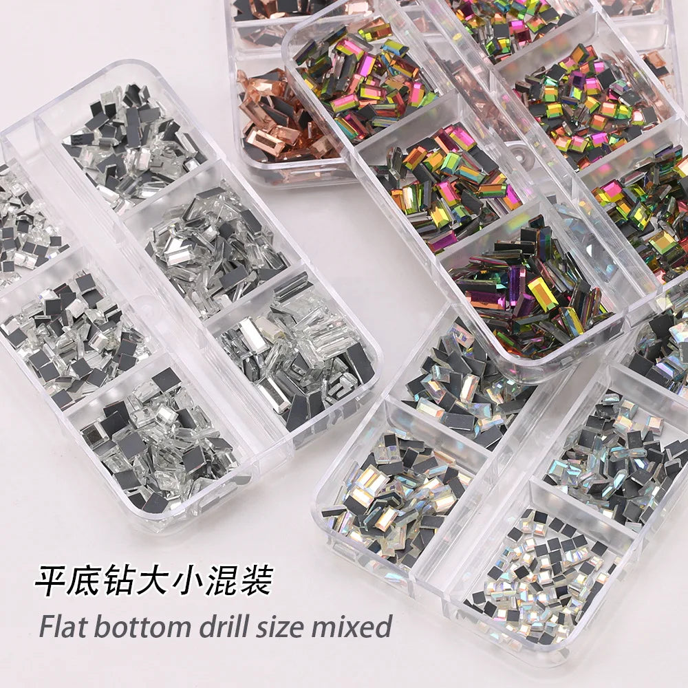 Mixed Shape Nail Art Rhinestones Set