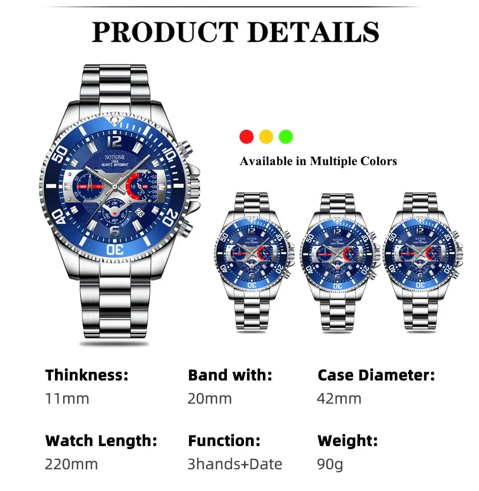 ⌚ Luxury Men's Sports Quartz Watch