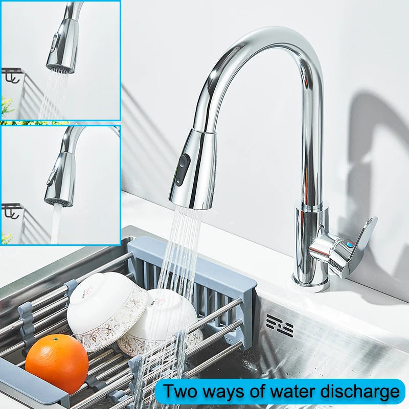 Pull-Out Kitchen Mixer Tap
