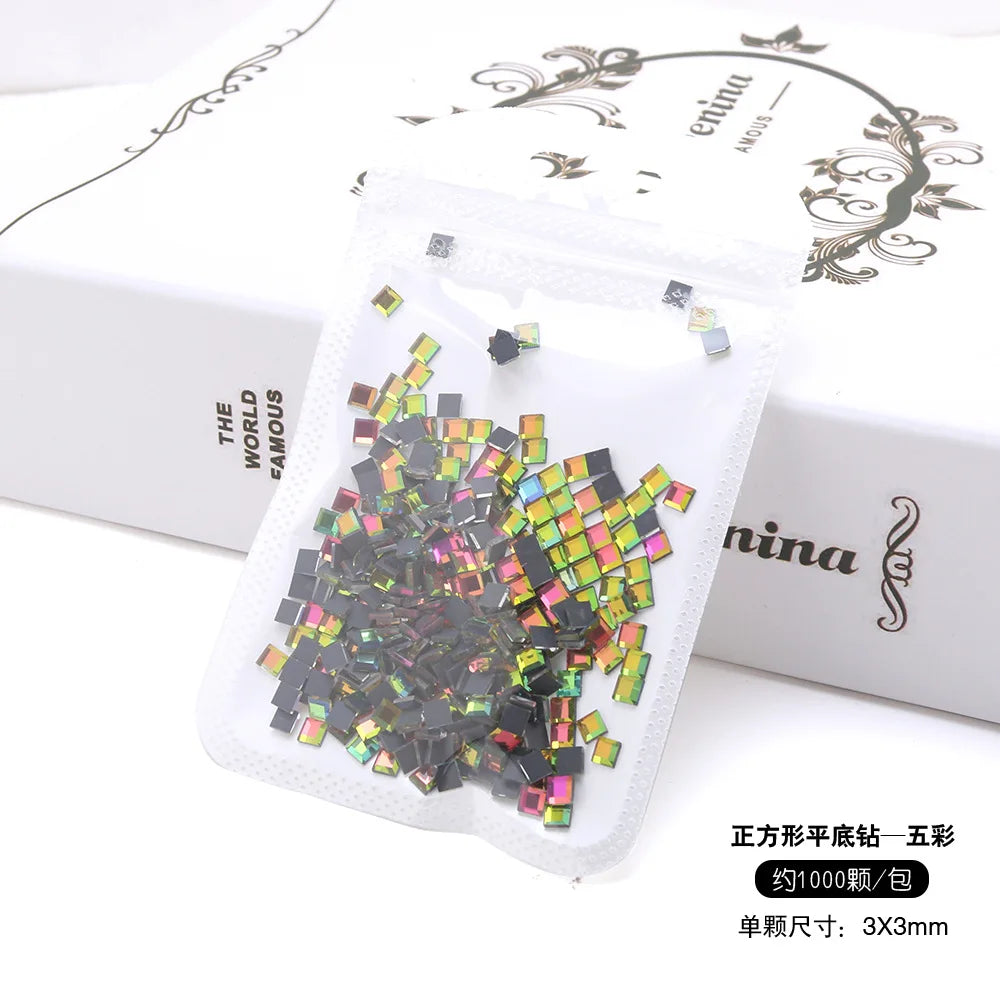 Mixed Shape Nail Art Rhinestones Set