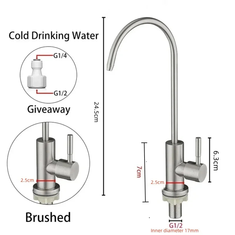 304 Stainless Steel Water Purifier Faucet