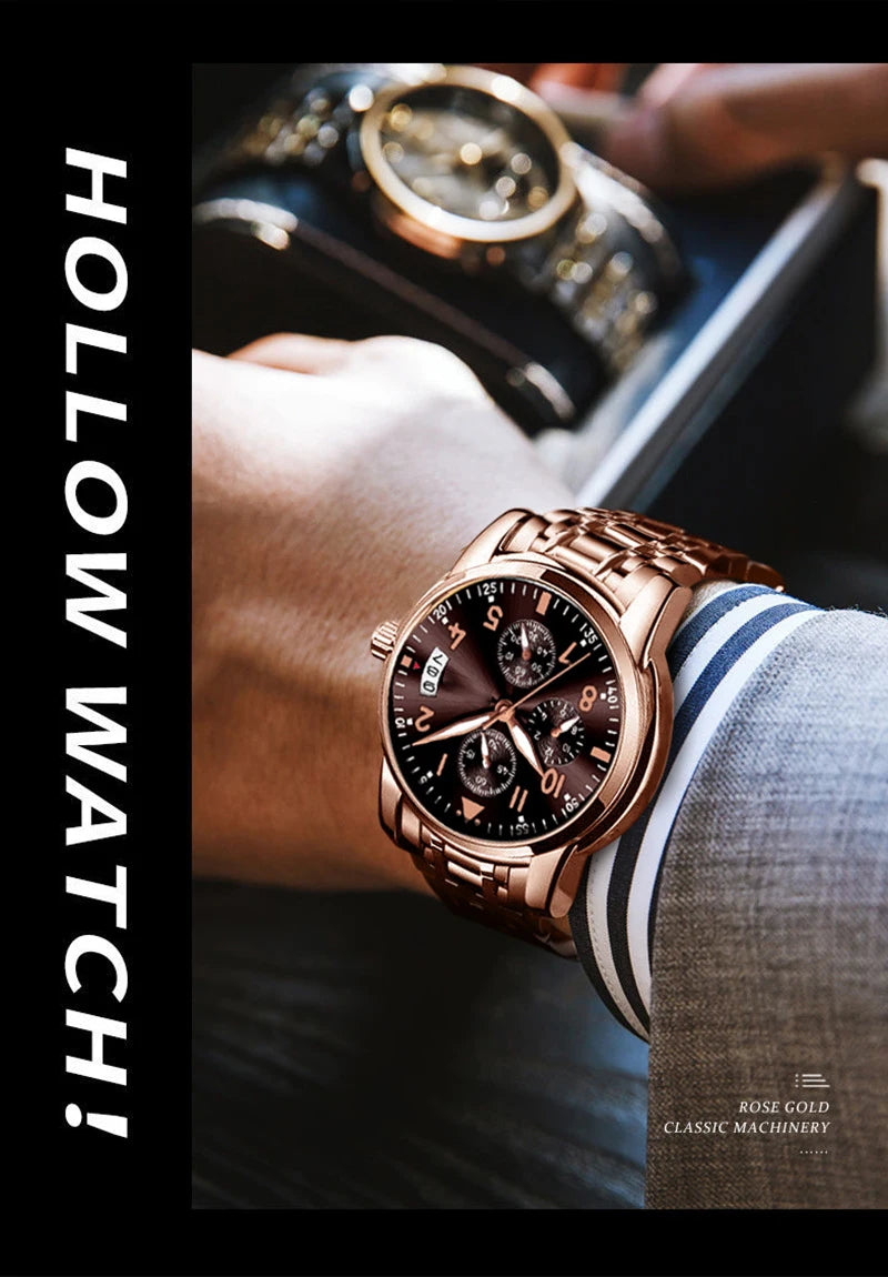 Men’s Alloy Strap Quartz Watch