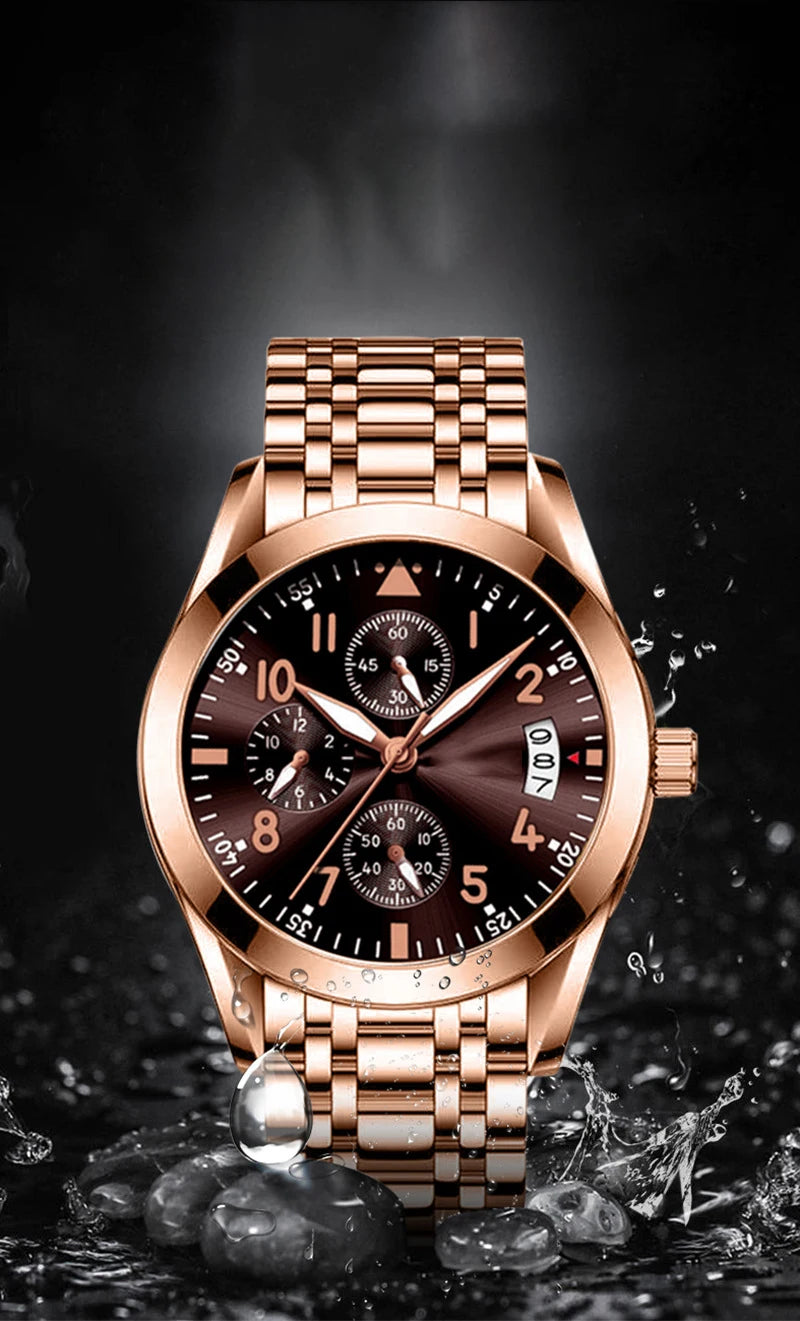 Men’s Alloy Strap Quartz Watch