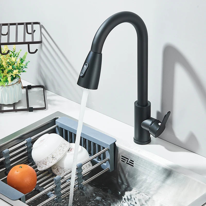 Pull-Out Kitchen Mixer Tap