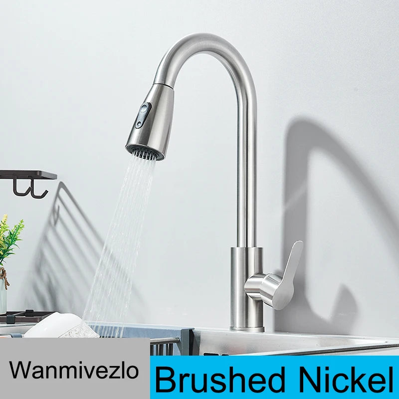 Pull-Out Kitchen Mixer Tap