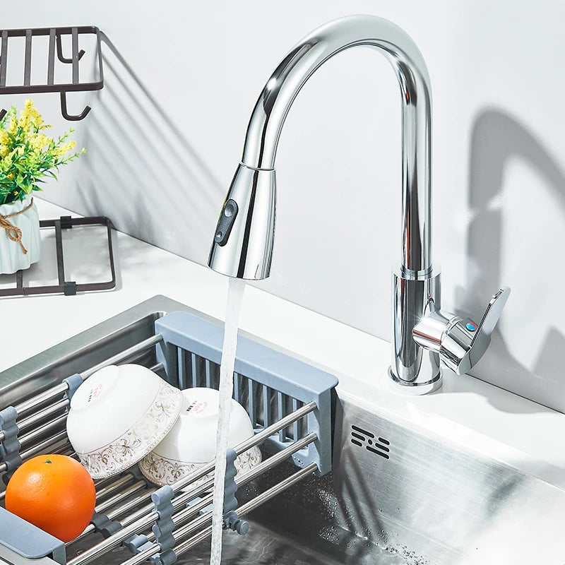 Pull-Out Kitchen Mixer Tap