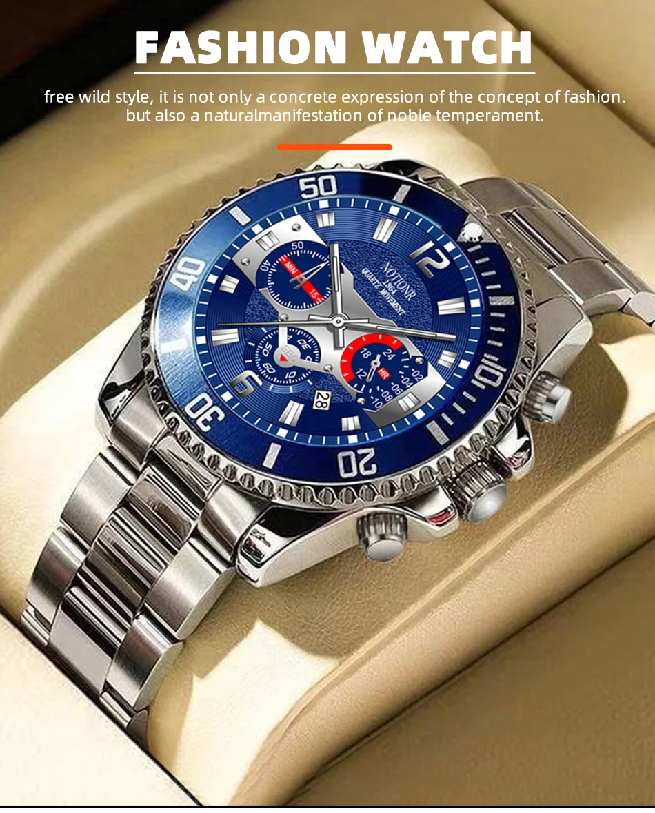 ⌚ Luxury Men's Sports Quartz Watch